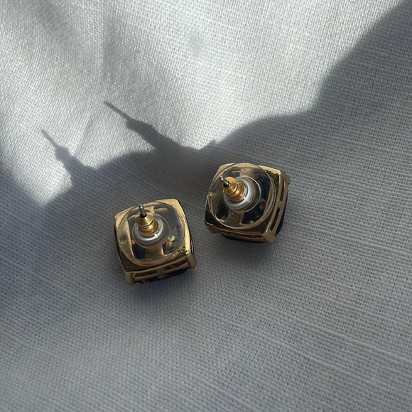 KATE SPADE NEW YORK Multi Color Glitter Crystal Square Stud Gumdrop Earrings - Picture 3 of 3